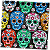 Guardanapo para Decoupage 25x25 Caveiras Mexicanas - Imagem 2