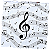 Guardanapo para Decoupage 33x33 Partitura Musical e Clave de Sol - Imagem 2