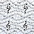 Guardanapo para Decoupage 33x33 Partitura Musical e Clave de Sol - Imagem 1