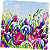 Guardanapo para Decoupage 33x33 Flores de Açafrão - Imagem 2