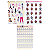 Cartela de Adesivos Autocolantes A6 com 3 Unidades Combo 3 - Imagem 1