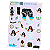 Cartela de Adesivos Autocolantes A6 com 3 Unidades Combo 5 - Imagem 2