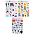 Cartela de Adesivos Autocolantes A6 com 3 Unidades Combo 5 - Imagem 1