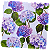 Guardanapo para Decoupage 33x33 Hortênsias Roxas e Lilás - Imagem 2