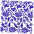 Guardanapo para Decoupage 33x33 Arabesco Floral Português Azul Branco - Imagem 2