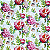 Guardanapo para Decoupage 33x33 Jardim das Peônias - Imagem 1