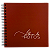 Álbum Scrapbook 18 Folhas com Espiral Terracota - Imagem 1