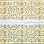 Guardanapo para Decoupage 33x33 Arabesco Floral Inglês Dourado - Imagem 1