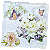 Guardanapo para Decoupage 33x33 Borboletas e Floral Vintage - Imagem 2