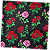 Guardanapo para Decoupage 33x33 Rosas em Fundo Preto - Imagem 2