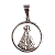 Corrente Pingente Nossa Senhora Aparecida Prata - Imagem 2