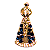 Brincos Nossa Senhora Aparecida Dourado - Imagem 2