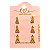 Kit de Brincos Nossa Senhora Aparecida Dourado 3 Pares - Imagem 1
