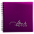 Álbum Scrapbook 18 Folhas com Espiral Roxo - Imagem 1