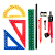 Kit Material Escolar para Geometria e Matemática 10 Peças - Imagem 2