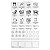 Cartela de Adesivos Autocolantes Tema Cozinha Branco - Imagem 1