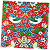 Guardanapo para Decoupage 33x33 Pássaros da Finlândia Fundo Terracota - Imagem 2