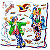 Guardanapo para Decoupage 33x33 Palhaços - Imagem 2