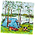 Guardanapo para Decoupage 25x25 Acampamento - Imagem 2
