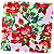 Guardanapo para Decoupage 33x33 Floral em Fundo Rosa - Imagem 2