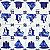 Guardanapo para Decoupage 33x33 Tema Holandês Azul e Branco - Imagem 1