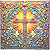 Guardanapo para Decoupage Estampa Parcial 33x33 Cruz Vitral Modelo 2 - Imagem 1