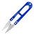 Tesoura de Arremate e Acabamento de Costura 10cm em Metal - Imagem 1