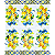 Guardanapo para Decoupage 33x40 Limões Sicilianos com Enfeite - Imagem 1