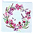 Guardanapo para Decoupage 33x33 Guirlanda de Flores - Imagem 2