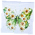 Guardanapo para Decoupage 33x33 Borboleta e Margaridas - Imagem 2