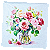 Guardanapo para Decoupage 33x33 Vaso de Rosas - Imagem 2
