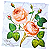 Guardanapo para Decoupage 33x33 Rosas em Fundo Arabesco - Imagem 2