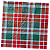 Guardanapo para Decoupage 33x33 Tartan Verde Vermelho e Branco - Imagem 2