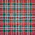 Guardanapo para Decoupage 33x33 Tartan Verde Vermelho e Branco - Imagem 1