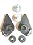 Kit Reparo Viseira Capacete Helt 936 Hippo / Pratik Original - Imagem 6