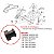 Coxim Do Tanque Dianteiro Crf 150 Crf 230 Crf 250 - Imagem 2