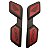 Borracha Protetor Bagageiro Vermelho Xre190 Bros 125 150 160 - Imagem 1