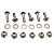 Kit Parafuso Da Coroa Bros 125 Bros 150 Tornado 250 Xre 300 - Imagem 1