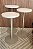 Mesa Lateral Cristal/Pedra Travertino - Imagem 1