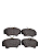 Pastilha De Freio Dianteira Chevrolet Omega 3.0 / 4.1 92 / 98 / Suprema 3.0 / 4.1 93 / 98 - Imagem 2