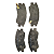 Pastilha De Freio Dianteira Mitsubishi L200 1.6/2.0/2.5 87/02 L300 89/ TK - Imagem 1