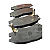 Pastilha De Freio Dianteira Mitsubishi L200 1.6/2.0/2.5 87/02 L300 89/ TK - Imagem 2