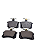 Pastilha De Freio Traseiro Para Fiat Tempra 93/98 Tipo 94/97 Audi A4 1.8/2.4 94/96 - Imagem 2