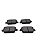 Pastilha De Freio Traseira Land Rover Freelander 2.2 / 3.3 07 / Ford Mondeo 1.6 / 2.0 07 - Imagem 3