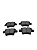 Pastilha De Freio Traseira Citroen C4 Pallas 2.0 05 / Peugeot 307 2.0 16v 04 - Imagem 3