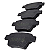 Pastilha De Freio Traseira Citroën C4 Pallas Exclusive 2.0 16v 05 / Peugeot 307 2.0 16v 04 /Syl - Imagem 4