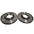 Par Disco De Freio Dianteiro Mitsubishi L200 Pick-Up / 4X2 89/ Sistema Ventilado - Imagem 2