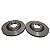 Par Disco De Freio Dianteiro Chevrolet S10 4X2/4X4 12/16 Com Ou Sem ABS Trailblazer 13/16 Ventilado - Imagem 2