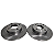 Par Disco De Freio Dianteiro Chana Carga/Family/Utility 05/Effa M100 06/Hafei Towner Solido - Imagem 2