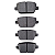 Pastilha De Freio Traseira Land Rover Freelander 2.2/3.2 07/ Ford Mondeo 1.6/2.0 07/ Frasle - Imagem 3